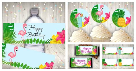 tropical party printables perfect   easy beautiful party