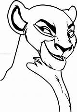 Coloring Lion King Sarafina Pages Smile sketch template