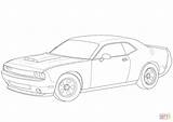 Coloring Dodge Challenger Pages Drawing Printable sketch template
