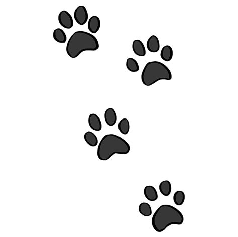 draw cat paw prints  easy drawing tutorial