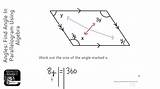 Parallelogram Angles Angle Algebra Find Using Gcse Grade sketch template