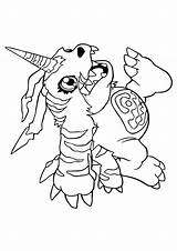 Gabumon Digimon Coloring Pages Adventure Print Game Categories Getcolorings sketch template