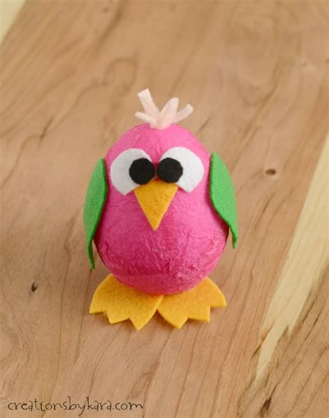 kids craft cute baby bird
