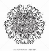 Stock Coloring Pages Shutterstock Pattern sketch template