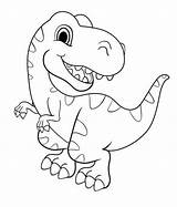 Mewarnai Dinosaurus Paud sketch template