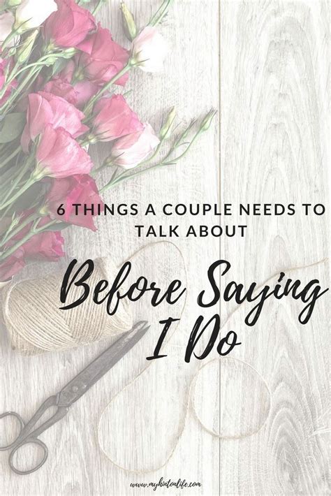 six things every couple should discuss before getting
