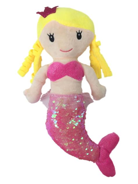 stuffed animals plush toys plush figures hug fun sitting girl mermaid