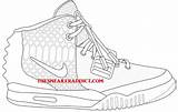 Yeezy Coloring Nike Air Template Sketch sketch template