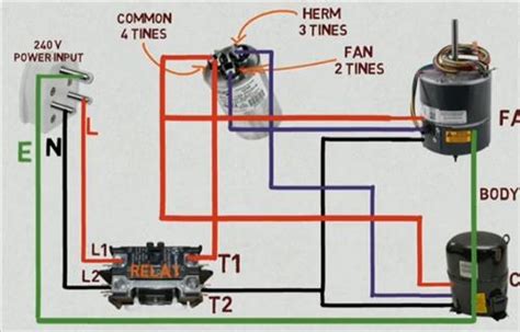 split ac outdoor contactor wiring diagram wiring view  schematics diagram