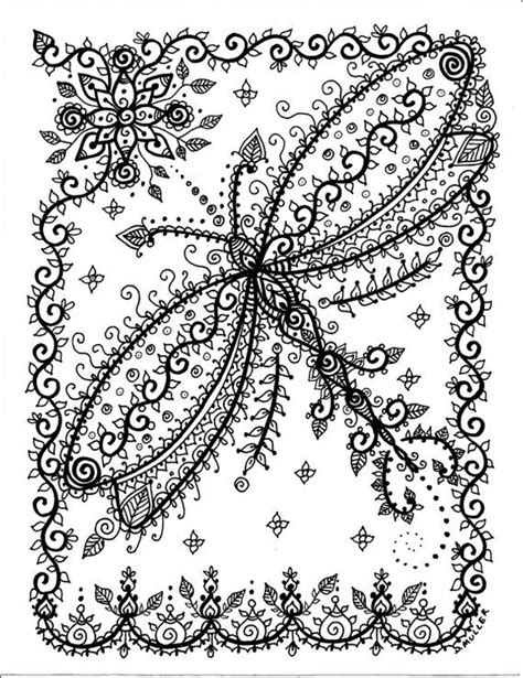 dragonfly coloring page  adults thekidsworksheet