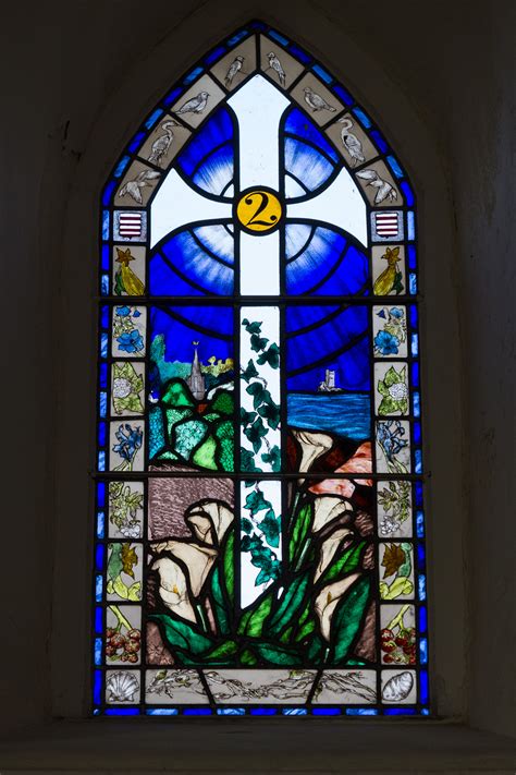 filegrouville church stained glass window jpg