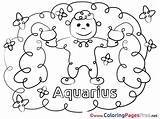 Coloring Aquarius Kids Happy Birthday Pages Getdrawings Getcolorings sketch template