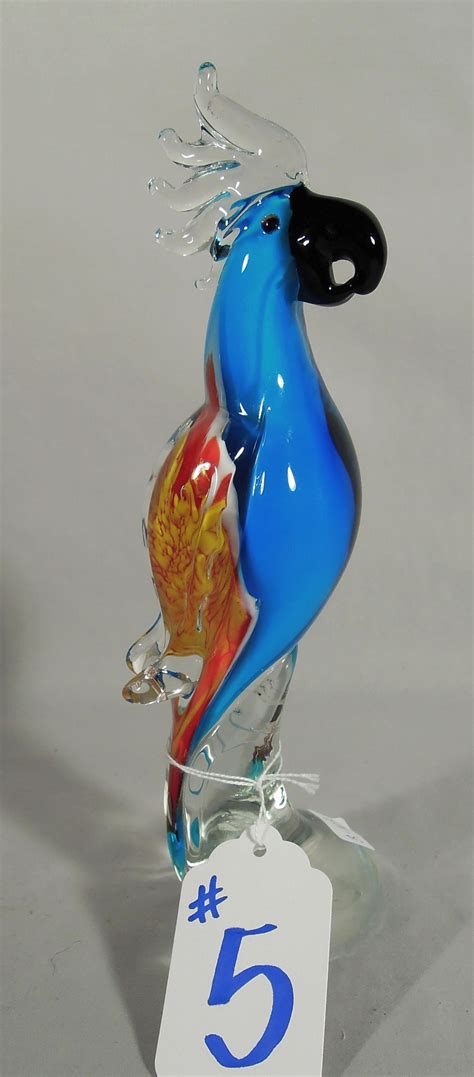Sold Price Italian Hand Blown Art Glass Sculpture Of Parrot January
