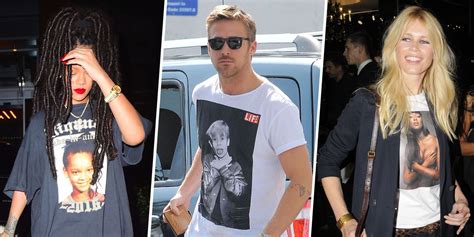 Celebrities Wearing Photos Of Other Celebrities Celebrity Meta T Shirts