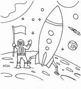 Coloring Space Travel Moon Astronaut Pages Land Place Mos Kos Preschool Sheet Mars Print Getdrawings Color Printable Tocolor Button Using sketch template