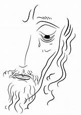 Jesus Christ Easy Face Sketch Drawing Boubin Michal Drawings Tears Simple Pencil God Wept Paintingvalley Collection Sketches Back 2nd Uploaded sketch template