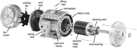 phase induction motor construction parts