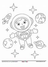 Astronaut Kidzezone Astronout Worksheets Rocket sketch template