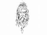 Gods Goddesses Tattoo Poseidon Printablefreecoloring sketch template