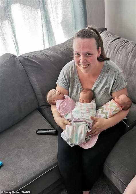 Mother S Naturally Conceived Miracle Triplets Are Born Identical