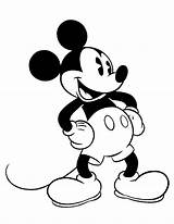 Mickey Mouse Coloring Pages Printable Kids Micky Gif Color sketch template