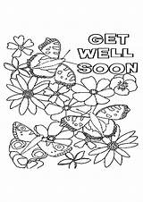 Well Coloring Pages Soon Printable Card Print Flowers Cards Colouring Birthday Kids Quotes Momjunction Wishes Girls Butterfly sketch template