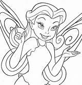 Coloring Pages Fairy Fairies Halloween Disney sketch template
