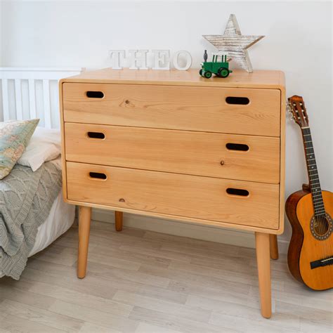 childrens solid pine  drawer chest  snug notonthehighstreetcom