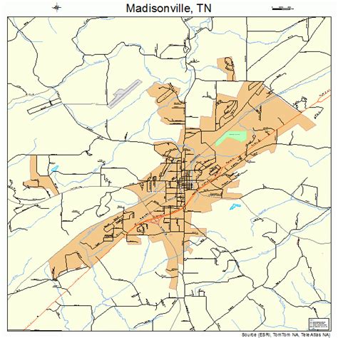 madisonville tennessee street map