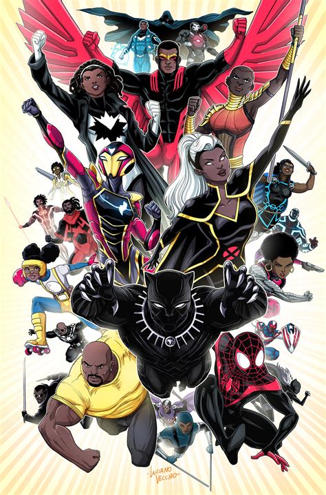 black superheroes   marvel universe  lucianovecchio  deviantart