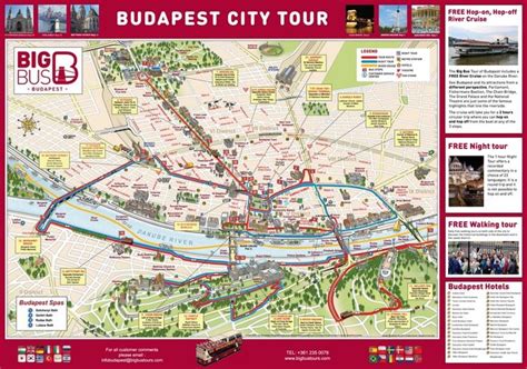 budapest hotels  sightseeings map budapest tourist attractions