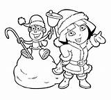 Dora Coloring Pages Christmas Boots Choo Explorer Winter Print Train Kids Drawing 14c5 Color Printable Getcolorings Games Getdrawings Paintingvalley Coloriage sketch template
