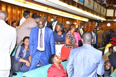 mps fight over soldiers inside parliament the local uganda