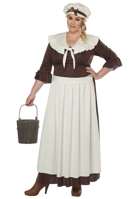 colonial village woman  size costume