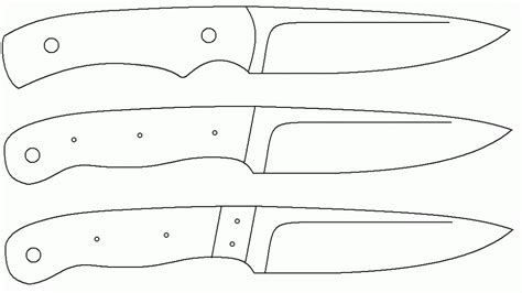 pages  great knife templates knife template knife patterns