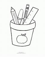 School Coloring Pages Color Back Clipart Library Book sketch template