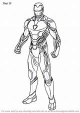 Endgame Avengers Draw Ironman Drawingtutorials101 Sinchan Superhero sketch template