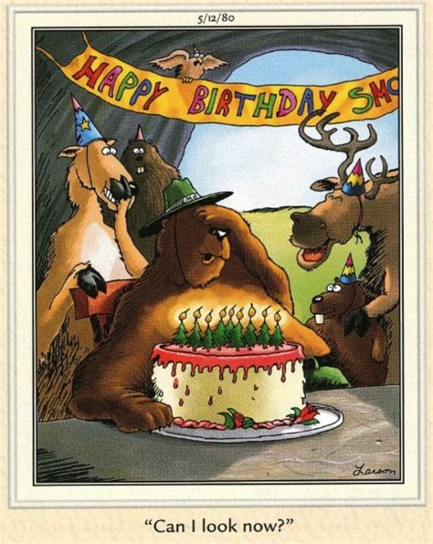 The Far Side By Gary Larson Birthday Cartoon Happy
