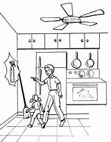 Kitchen Safety Coloring Pages Kids Worksheets Fire Worksheeto Via sketch template