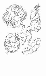 Leather Carving Patterns Sheridan Tooling Style Pattern Tooled Flowers Drawing Custom орнаменты Embroidery Stamps Stamp Working Handmade Scrolls Choose Board sketch template