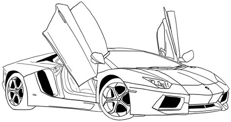 sports car tuning  transportation printable coloring pages