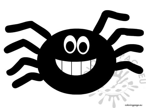 cute halloween spider coloring page