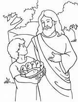 Jesus Coloring Miracles Pages 5000 Feeds Bible School Feeding Sunday Kids Colouring Activity Sheets Christian Netart Elegant Lovely Most Crafts sketch template