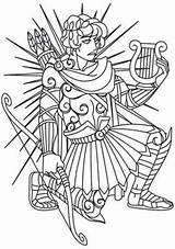 Coloring Griechische Götter Apollo Mythologie Apollon God Tatuajes Pages Greek Wicca Ausmalen Malvorlagen Dibujos Colorear Gods Da Embroidery Urban Awesome sketch template
