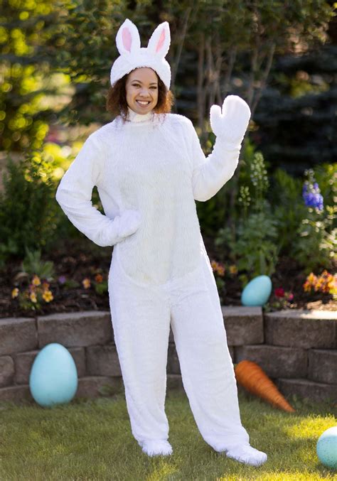 adult white bunny costume