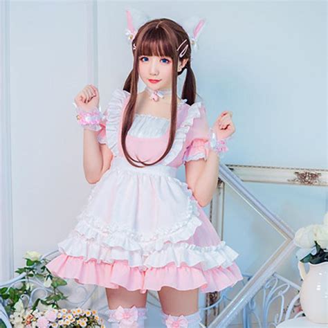 Japanese Kawaii Pink Classic Maid Dress Sd00090 – Syndrome Cute