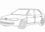 Peugeot 306 Coloring Printable sketch template