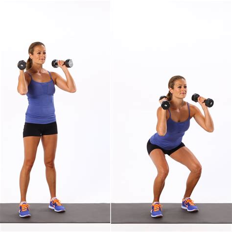 basic dumbbell squat how to do different squat variations popsugar fitness photo 3
