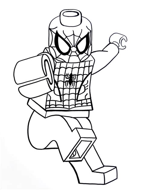 lego spiderman coloring pages printable coloring pages