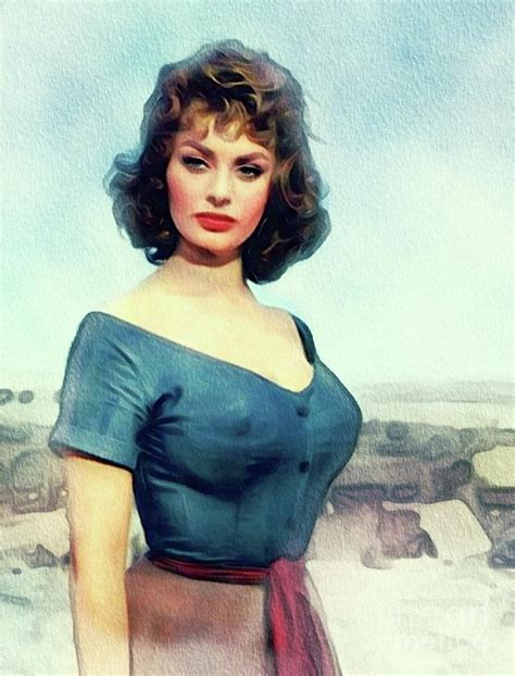 Sophia Loren Sexy Movie Star Painting By Esoterica Art Agency
